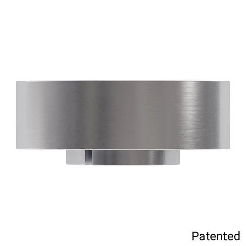 High Speed Compact Hub For 6mm D Shaft With 6mm D Bore And 16mm Through Pattern For Easy M4 Screw Attachment, Twin Pinch Bolts Deliver Tight Clamping In A Small Rugged Build, stainless steel hub side view