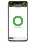 Smart Lock Upgrade With Wi Fi Bridge And Alexa Compatibility Satin Nickel Finish Keyless Home Entry From Anywhere Hands Free Access No Key Needed Auto Lock Remote Control For Peace Of Mind app interface on smartphone for lock status