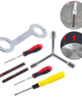 Heavy Duty Three Way Hex Socket Wrench For 8Mm 10Mm And 12Mm Fasteners Engineered For Washing Machine Repairs and Household Fixes Featuring a Sturdy Y Grip Crafted From Heat Treated Chrome Vanadium Steel So You Can Bust Loose Stubborn Bolts Without