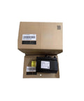 CHUNYE servo motor MS1H4-75B30CB-T334R, black housing with yellow output shaft, in cardboard box