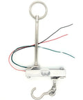 5 Kg Straight Bar Load Cell With Hook For Accurate Weight And Force Readouts In DIY And Industrial Setups 4 Wire Strain Gauge Sensor Ready For Tension Measurement Plug And Play Pro Grade, 75x12.7x12.7mm aluminum alloy load cell with hook and wires