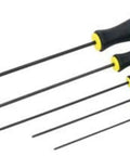 Five Piece Ball Wrench Set With Ball End For Tight Spots 25 Degree Angled Insertion Ergonomic Two Component Handles With Non Slip Grips