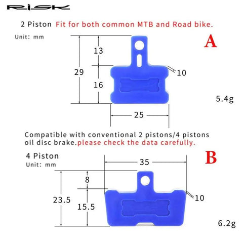 Must Have 9 Pack Bike Brake Pad Spacers Set Universal Hydraulic Disc Brake Bleed Block for Shimano AVID SRAM Tektro Diagrams