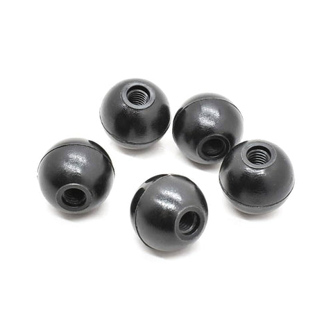 Five black ball knobs 5/16-18 with threaded holes for featherboards and jigs. Quick hand tightening without tools, comfortable grip design.