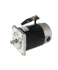 Front view of ZYT83-10S Brushed Lathe Motor 120W 110V 2500RPM M10 Shaft Spindle For Metal Lathe Machine Replacement Part