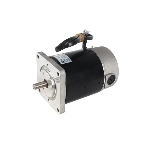 Front view of ZYT83-10S Brushed Lathe Motor 120W 110V 2500RPM M10 Shaft Spindle For Metal Lathe Machine Replacement Part