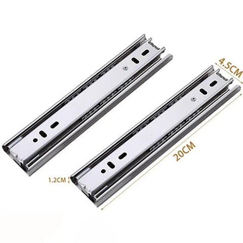 Full Extension Ball Bearing Drawer Slides Heavy Duty Beast Runs Smooth As Butter Built Like A Tank For Kitchen Cabinets And Keyboard Trays Side Mount 8 Inch 200 Mm Steel Glides Pack Of Four