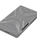 Dual M.2 NVMe SSD Enclosure With Hella Fast 20 Gbps USB 3.2 Gen 2X2 Interface view showing ports and buttons.