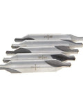 Center Drill Lathe Bit Set Three Eighths Inch Shank Combined Drills And Countersinks Imperial Five Piece Set HSS 6542