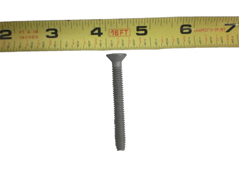 1/4 Inch Diameter Torx Self Tapping Deck Screws For ACQ Treated Wood 2-1/2 Inch Length with tape measure for size reference