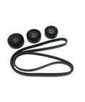 Premium Tensioner Pulley V Belt Kit Fits Benz A-Class W169 W245 Models Like The A180 And A200 With 2.0L Engine Ensuring Smooth Rides No More Annoising Slipping or Strange Noise, 3 pulleys and belt