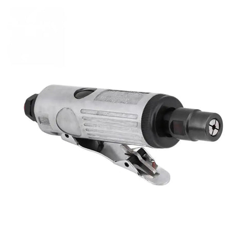 Hardcore 1/4 Inch Pneumatic Die Grinder Kit With Zero Drama Setup Smooth Operation Metalworking Engraving Machine Garage Ready Compressor Compatible Built Rock Solid, side view of die grinder tool.