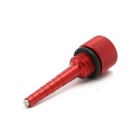Magnetic Oil Dip Stick Replacement For Predator 3500 Inverter Generator Red aluminum dipstick with O-ring and magnet visible