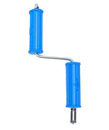 Slick Heavy Duty Drain Auger Attachment For Kitchen And Bathroom Sink And 5 Meter Flex Cable With Turbo Cutter Heads, blue handle.