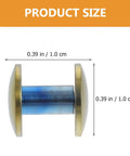 Two Piece Titanium Alloy Binding Screws For Heavy Duty Document Sorting And Hella Durable Scrapbook Fasteners No Drama Snap Lock Photo Album Posts Prime Picks, size 0.39 in