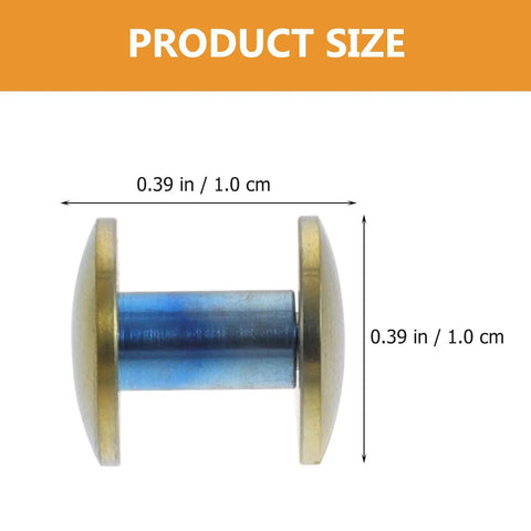 Two Piece Titanium Alloy Binding Screws For Heavy Duty Document Sorting And Hella Durable Scrapbook Fasteners No Drama Snap Lock Photo Album Posts Prime Picks, size 0.39 in