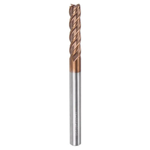 Carbide Square End Mill 8mm Diameter 5 Sixteenth Shank Extra Long 100mm 4 Flutes TiSiN Coated Micro-Grain Tungsten Carbide Milling Bit Cutter