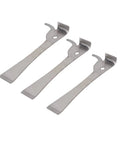 3-Piece Pro-Grade Hive Scraper Tools Set With J-Hook, Polished Stainless Steel Beekeeping Gear For Hive Cleanup And Frame Cleaning