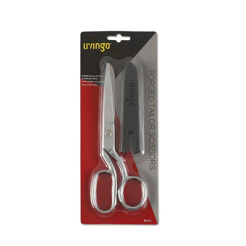 8 Inch Fabric Scissors For Sewing Professionals Ultra Sharp All Purpose Tailor Shears With Rust Resistant Stainless Steel Blades For Cutting Multi Layer Fabrics Perfect For Quilting, Dressmaking, And General Sewing Projects., packaged 8-inch stainless steel tailor scissors