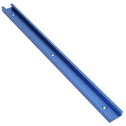 Blue Anodized Aluminum T Track 400mm 15.7in For Woodworking T Slot Miter Track Jig For Router Table And Bandsaw