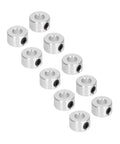 10Pcs 6Mm Bore Shaft Collar Set With Hex Screws Lock Ring For Robots And DIY Projects Drill Stop Collar For Model Toys Aluminum Alloy