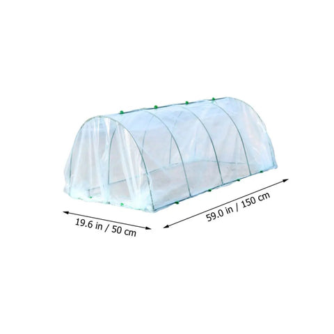 No Fuss Outdoor Plant Greenhouse Kit With Easy Install Bracket And Clear PE Cover For Flowers And Veggies Portable Indoor Outdoor Garden Shelter Durable Plastic Frame For All Season Plant Protection