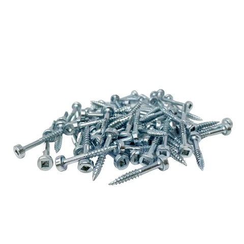 Pocket Hole Screw Set Self Tapping Zinc Plated Wood Screws With Washer Head For Fine Thread And Coarse Thread In Inch Sizes Silver
