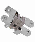 Invisible 180 Degree Concealed Cabinet Hinges For Smooth Doors Zinc Alloy Cross Design Heavy Duty 10kg Load Fifty Thousand Open Close Cycles Built To Last Fits 94mm And Four Size Variants For Cabinets Wardrobes And Sliding Doors