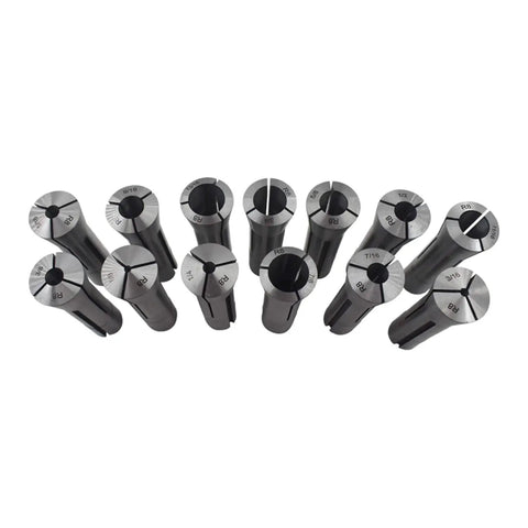 R8 Collets Set 13 Pack Precision Milling Collets One Eighth Inch To Seven Eighth Inch Heavy Duty Mill Chuck Holder For Taper Spindle Milling
