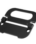 3 Inch Recessed Flat Black Drawer Pull Handle For Cabinets And Wardrobes, Flush Ring Rectangle Style, Zinc Alloy, Set Of 4 With Screws