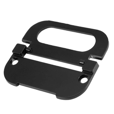 3 Inch Recessed Flat Black Drawer Pull Handle For Cabinets And Wardrobes, Flush Ring Rectangle Style, Zinc Alloy, Set Of 4 With Screws