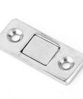 Close-up of stainless steel magnet from Stainless Steel Cabinet Door Magnets Set 10 Pcs Sliding Door Catches With Double Sided Tape.