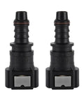 Two Pack Nylon Fuel Line Quick Connectors With Seal Ring, 3/8 To 5/16 Inch Push On Barb Adaptor For Cars And Trucks.