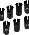 Set of Seven Seat Post Adapters for Bikes, Converts 27.2mm to 28.6/30/30.4/30.8/30.9/31.6/33.9mm, black aluminum sleeves