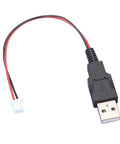 Usb Male To XH2.54 2P Terminal Cable For Power And Signal Transmission In Projects 2 Core Power Supply Wire Built For Prototyping Makers And Electronics Builds, 22cm