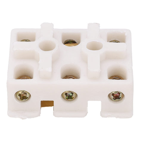 Top Shelf Terminal Block Strip And Barrier Wire Connector With Flame Retardant Plastic For Hassle Free Diy Electrical Upgrades And Heavy Duty Reliable Performance, close-up view of the white terminal block.