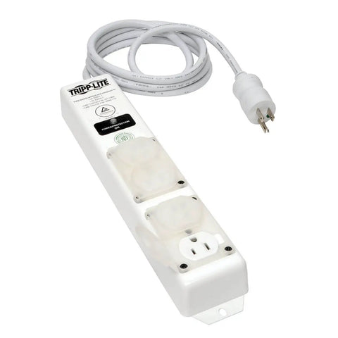 Medical Grade Surge Protector Power Strip with Four Outlets, 15 Feet Cord, NEMA 5-15P-HG Plug, UL 60601-1 UL 60950-1 Compliant