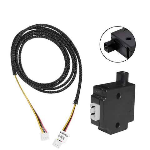 Plug And Play 3D Printer Filament Run Out Sensor Module Auto Pause Detection Lerdge Board Compatible 175mm Spool Monitor Game Changer For Worry Free Creative Sessions Black