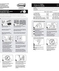 Instruction manual for Clear Variety Pack For Damage Free Hanging with diagrams and step-by-step application and removal process.