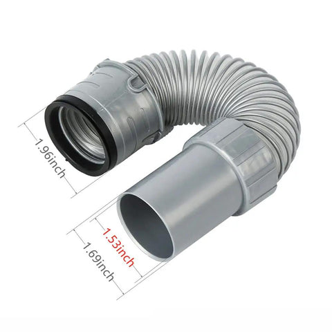 Close-up of Vacuum Cleaner Hose Replacement Part For Navigator Lift Away Series showing hose dimensions and connector