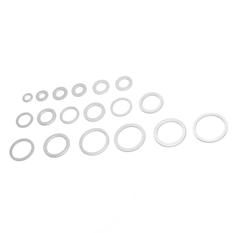 Rustproof Aluminum Washer Kit With Storage Box 450 Pcs Flat Round Washers For DIY Projects Super Handy Furniture Repair Appliances And Outdoor Gear Ultra Durable Gaskets For Quick Easy Home Fixes, assorted sizes