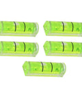 Set of 5 Square Bubble Levels for Horizontal Hanging Measurement, 8x8x26mm, designed for accurate leveling.