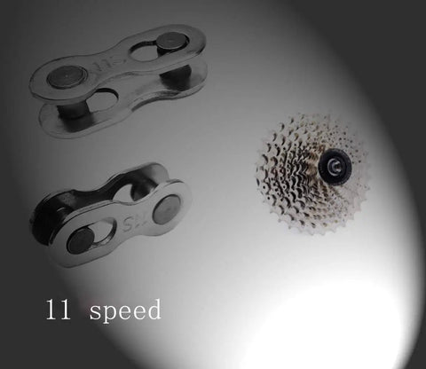 4 Pairs Must Have 11 Speed Bicycle Missing Link Chain Connector Reusable Steel Link Silver 20mm Long 5.5mm Wide image