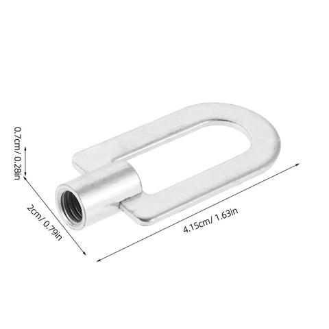 Three-Piece Dent Puller Ring Kit for Auto Body, aluminum piece with dimensions shown, part of easy operation tool set