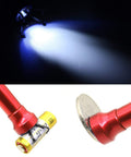Powerful 20 Lb Telescoping Magnetic Pickup Tool with LED light and four claw grabber picking up objects
