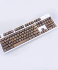 GH60 Full Set Solid Wood Keycaps For Cherry Mx Switch Mechanical Gaming Keyboards 104 Keys on white keyboard