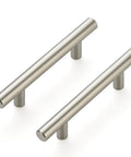 60 Pack 5 Inch Cabinet Pulls Brushed Nickel Stainless Steel Kitchen Cupboard Handles shown on white background.