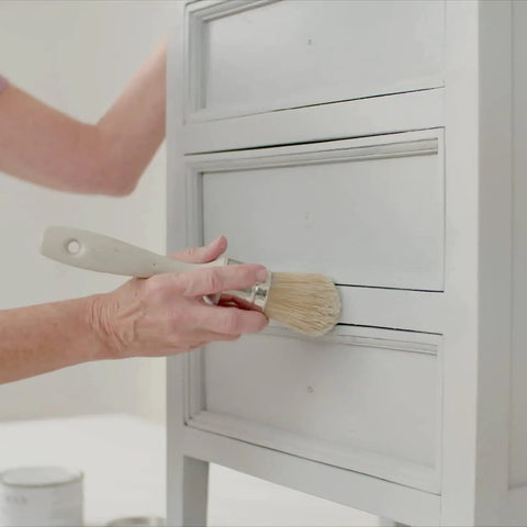 Applying Premium White Finishing Wax Topcoat For Interior Furniture Cabinets Walls And Decor Odor Free Non Hazardous Water Resistant