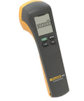 Rock Solid LED Stroboscope Featuring 30 To 300000 FPM Flash Rate And Knockout Brightness, grey and orange handheld design.
