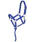 Built Tough Nylon Padded Halter For Miniature Horses Large Royal Blue Easy On Off With Padded Crown And Nose Buckles Adjustable Fit